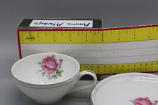 Authenic Imperial Rose, FINE CHINA JAPAN Teacup and Saucer Set Pink Rose picture