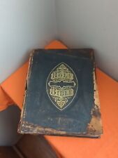 Antique 1872 The Latest Illustrated Polyglot Family Bible As Is picture