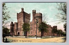 Buffalo NY-New York, 74th Regiment Armory Building, c1909, Vintage Postcard picture