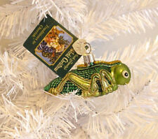 2002 GRASSHOPPER - OLD WORLD CHRISTMAS BLOWN GLASS ORNAMENT NEW W/TAG picture