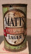 1950S MATTS PREMIUM LAGER FLAT TOP BEER CAN WEST END BREWING  UTICA NEW YORK NY picture