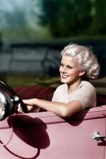 Hollywood - Jean Harlow in a Pink Car - 4 x 6 inch Photo Print picture