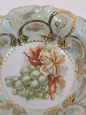 Germany Vintage/Antique Bavarian Pearlescent China Serving/Display Bowl EUC picture