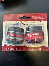 Sheaffer Skrip Ink Two Pack Emerald Green & Red SEALED In Original Package Rare picture