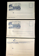 3 Vintage Cuba Photo Folding Envelope Postcards 1930's -40's picture