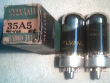 Vacuum Tube lot of 3ea  35A5  1NIB tstd VG amp radio amplifier ham picture
