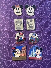 Disney Trading Pin Mickey Minnie Mouse Halloween Ghost Portraits Lot Of 8 picture