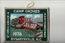 1976 Camp Grimes 30th Anniversary patch picture