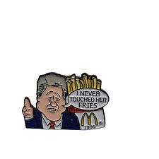 McDonalds European President Bill Clinton Fries Enamel Pin 1999 RARE picture