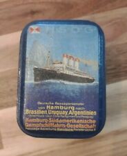 Vintage HSDG Cap Polonio Tin box Hamburg South American Line Rare picture