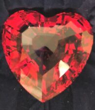 Swarovski Crystal 215371 SCS Member 1998 Renewal Red Heart In Box picture
