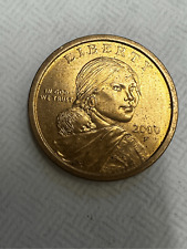 2000 P SACAGAWEA ONE DOLLAR US LIBERTY GOLD COLOR COIN Rare picture
