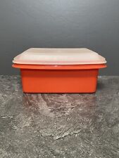 Vintage Tupperware Container - Red Freeze N Save Ice Cream Keeper & Lid 1254-18 picture