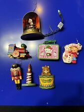 Lot Vintage New Christmas Ornaments Plastic/Wood/Fabric picture