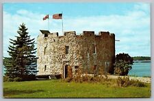 Pemaquid Beach Maine Fort William Henry Historic Landmark Chrome Postcard picture