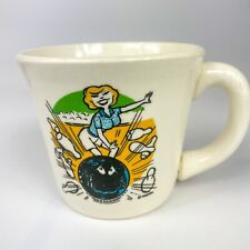 Hanson's House Florry Bowling Mug Coffee Cup Restaurant Ware Advertising Retro picture
