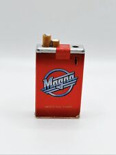 VINTAGE 1980'S PACK LITE MAGNA CIGARETTE LIGHTER Red Retro Tobacco Promotion Use picture