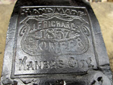 Antique J.F. Richards 3.5lb Handmade Pioneer Axe Head 1857 Kansas City Rich-Con picture