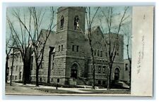 1911 M.E. Church Street View Mattoon Illinois IL Posted Antique Postcard picture