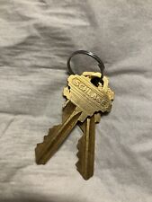 A pair of Schlage precut keys Schlage C keyway picture