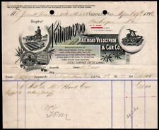 1896 Michigan - Kalamazoo Railroad Velocipede & Car Co - Rare Letter Head Bill picture