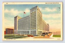 Postcard Illinois Chicago IL Post Office Building 1941 Posted Linen picture
