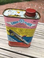 Vintage Liquid 1st Class Auto Polish Can Racing Graphics Look at Me picture