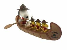 HALLMARK BEAGLE SCOUTS DAY OUT 2008 CHRISTMAS ORNAMENT PEANUTS SNOOPY CANOE picture