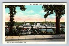Bremerton WA-Washington, A View At Puget Sound Navy Yard Vintage Postcard picture