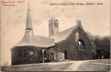 Medford MA-Massachusetts Goddard Chapel Tufts College Vines Vintage Postcard picture