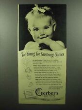 1948 Gerber's Baby Food Ad - Young for Guessing Games picture