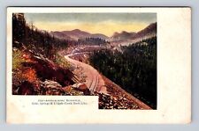 Colorado Springs CO-Colorado, Aerial Approaching Duffield, Vintage Postcard picture