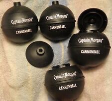 (4) Captain Morgan Cannonball Cups - Plastic Cannonballs with Tops....NEW picture
