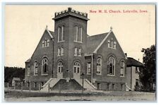 1910 New M.E. Church Chapel Exterior Lohrville Iowa IA Vintage Antique Postcard picture