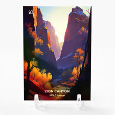 ZION CANYON Zion National Park Card 2023 GleeBeeCo Holo Nature #ZCUH picture