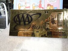 AAA Plus Insurance Sticker  2 x 3 1/2 and 2 smaller stickers picture