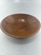 VINTAGE GENUINE WOODCRAFTERY PRODUCT WOODEN BOWL BEAUTIFUL CONDITION 11.5” picture