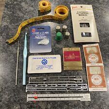 Lot Of 17 Vintage Sewing Notions. Hiawatha Sewing Gauge + More picture