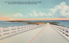 Postcard FL Big Pine Key  Florida Bahia Honda Bridge  H32 picture