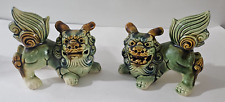 Pair of Vintage Chinese Ceramic Foo Dogs - 6