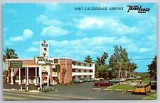 Roadside~Fort Lauderdale Airport Travelodge Dania Florida~Vintage Postcard picture
