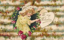 VALENTINE'S DAY - Girl With Heart To My Valentine - udb - 1907 picture