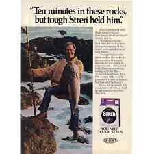 Vintage 1980 Print Ad for Stren Fishing Line and Marlboro Cigarettes picture