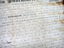 1840 antique MORTGAGE DEED HARRIS FAMILY pine st. POUKEEPSIE NY eventrow picture