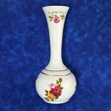 Vintage Camelot Cottage Rose Fine Bone China Bud Vase Pink & Yellow Roses picture