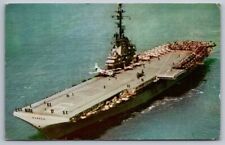 Postcard U.S.S. Essex (CVA-9) Fightin'est Ship in the Fleet Posted 1958 picture