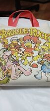 Fraggle Rock vintage books, canvas book tote bag, and Record 1985 Muppets picture