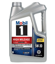 New Mobil 1 High Mileage Full Synthetic Motor Oil 5W-30, 5 Quart picture