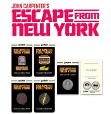 ⚡RARE⚡ 1981 John Carpenter's ESCAPE FROM NEW YORK 4 Pin Set & 1 Coin *BRAND NEW* picture