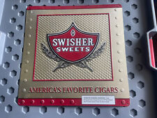 Vintage Swisher Sweets Cigars Sign Tin Metal Americas Favorite 15” Square picture